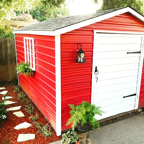 how to redo a metal shed for a play house|metal shed remodel plans.